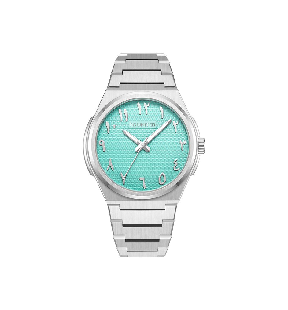 LINEA Men’s Chronograph Tiffany Blue Dial Arabic index Stainless Steel Watch-FG5103